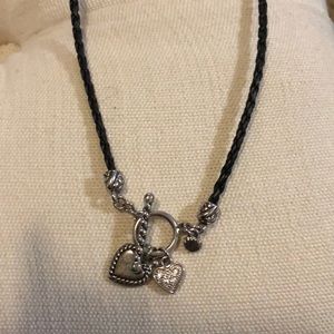 Lia Sophia short heart charm necklace